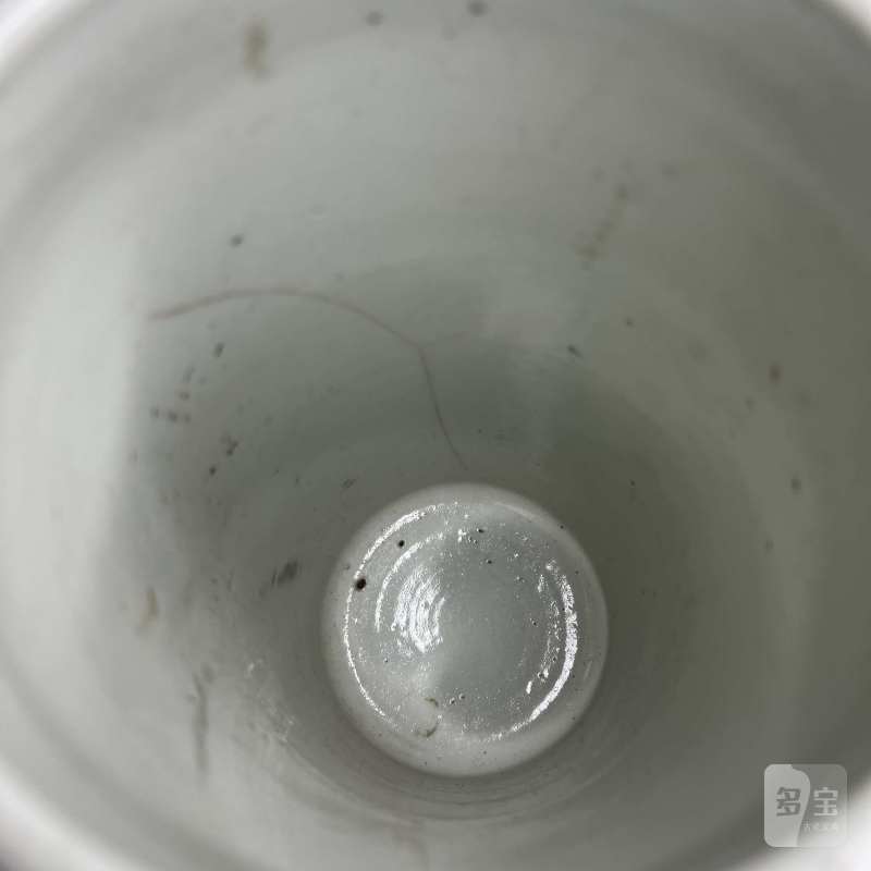 民国 粉彩花卉纹帽筒一对 - 图6